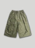 Glossy Nylon Bermuda Pants
