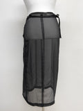 Lace Chiffon Wrap Skirt