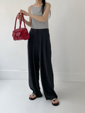 Rudin Boat Neck Ribbed Sleeveless