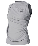 Draped Sleeveless Top