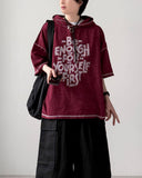 Enough Hooded Half Knit