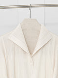 [Premium] Issey Pleated Collar Robe Long One Piece