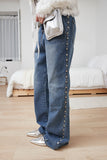 Side Stud Rivet Denim