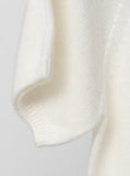 Whole Garment Half Neck Short Sleeve Knit