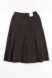 Melden pleated denim skirt