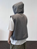 Crop Washer Pocket Hood Vest