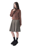 CROP SUEDE RIDER JACKET