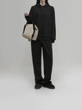 Uni Ribbed Knit Setup Pants