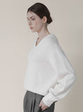 [Premium] Classic Whole Garment V-neck Knit