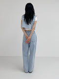 [unisex] Risk Vintage Wide Denim Pants