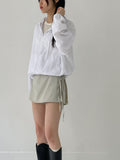 Slo Nylon Wrap Culottes Pants