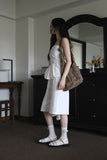 Flare blouse tube top