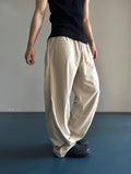 Twill Basic Corduroy Wide Pants