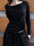 FRONT BUTTON BOATNECK TOP