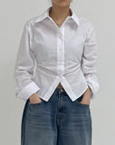 Heri Shirring Crop Shirt