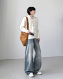 Rose Angora Collar Cardigan