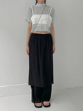 Haze Chiffon Tie Crop Blouse