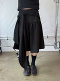 TIE WRAP MIDI SKIRT