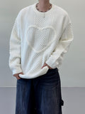 Heart twisted knitwear