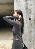 DOUBLE BUTTON SHIRRING CARDIGAN