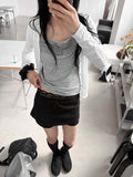 FRILL BUSTIER SLEEVELESS