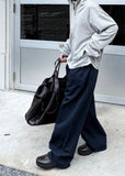 SOLID TWILL WIDE PANTS