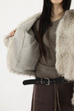 Belly soft fur jacket