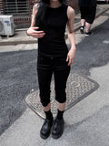 BACK OPEN STRAP SLEEVELESS
