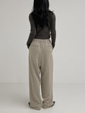 [unisex] Leel Two Tuck Banding Wide Slacks