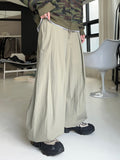 Multi-Tuck Nylon Balloon Pants