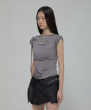 Asymmetrical Layered Mini Skirt