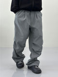 Essential brushed nylon parachute pants