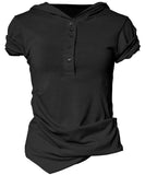 Asymmetrical Draped Hoodie (FL-127)