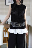 Punching Net Knit Sleeveless
