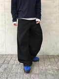 Numbering 92 Embroidered Cotton Wide Pants