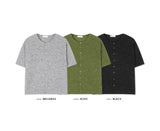 Ian Crop Round Knit Short Sleeve Cardigan