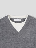 Tribe Layered Crop V-Neck Knit
