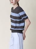 [Premium] Len Stripe Linen Knit