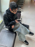 Tenor camo balloon denim pants