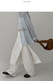 Tia Layered Nylon Wide Pants