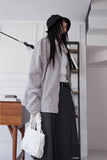 cut-out belt set skirt