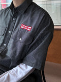 Badge Stone Half Shirt