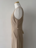 [Long ver.] Pecan Adjust Sleeveless One Piece