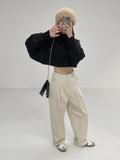 [unisex] Work Peach Bijo Wide Pants