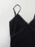 Lace Ribbed Sleeveless