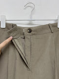 Cargo corduroy half-length pants
