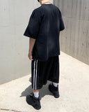 Nylon Track Stitch Bermuda Pants