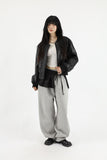 Ari cotton brushed balloon pants