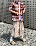 Cotton Two Tuck Bermuda Banding Pants