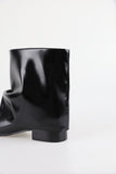 Wrinkle double wrap ankle boots